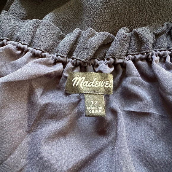 Madewell Tassel Tie Maxi Dress, Navy Blue, size 12, Excellent Condition - Picture 5 of 11
